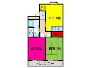 マンション田中の物件間取画像